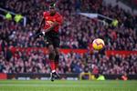 Paul Pogba spillede en god kamp mod Everton, hvor den franske spiller både scorede og leverede en assist til landsmanden Anthony Martial. Paul Ellis/Ritzau Scanpix