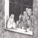 'Lonely Journey' handler om den 13-årige Anna, der er fanget i et socialt mellemrum mellem drømme og frygt.  Illustration:  Fra 'Lonely Journey'