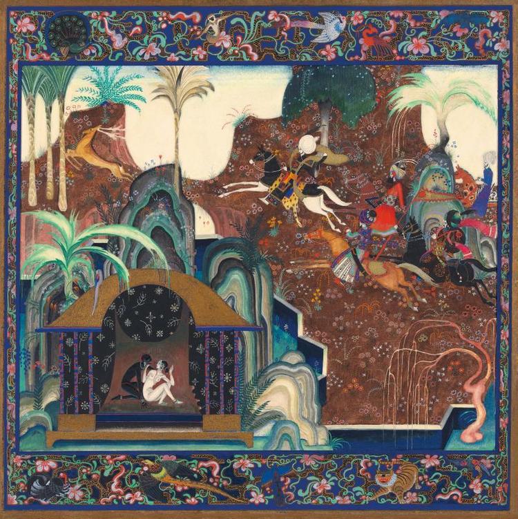 Illustrator Kay Nielsen legede med sine fortællinger ved for eksempel at blande arabisk og asiatisk folklore. 