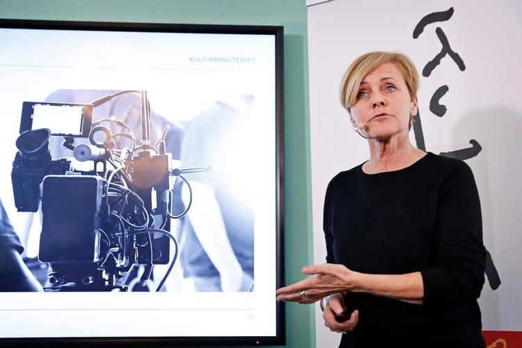 Kulturminister og kirkeminister Mette Bock (LA) er godt tilfreds med den nye filmaftale, som samtlige partier har indgået. Jens Dresling/POLFOTO