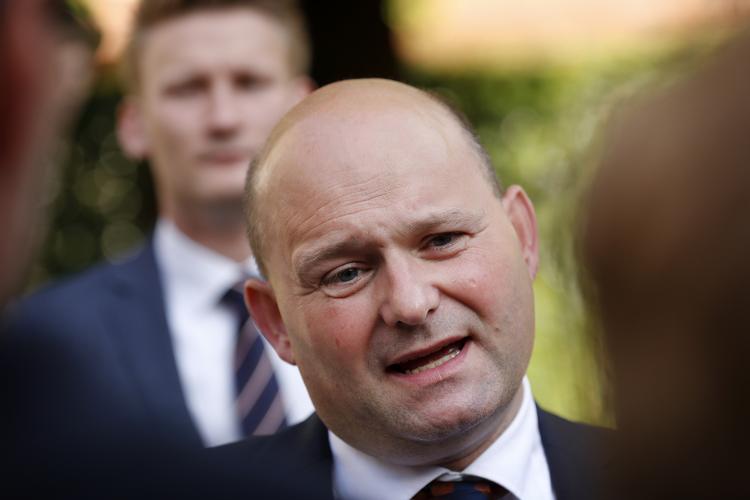 »Det cirkus vi vil få vil være en amerikanisering af dansk politik. Det vil sikkert være festligt og fornøjeligt for en masse mennesker, når der skal afhøres. Men det er et brud med den måde, vi skal have et politisk styre på. Men det er et brud på vores politiske styre«, siger Søren Pape poulsen (K). Jens Dresling/POLFOTO