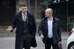 Fodboldspilleren Nicklas Bendtner på vej i Københavns Byret med sin advokat Anders Németh. Jens Dresling/POLFOTO