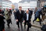 Fodboldspilleren Nicklas Bendtner på vej i Københavns Byret med sin advokat Anders Németh. Jens Dresling/POLFOTO