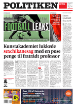 A_forsiden_Lø Politiken 03-11-2018 Lands 1udg