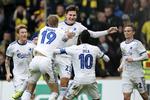 
    Superligafodbold på Brøndby stadion: Brøndby - FCK. FCKs Jonas Wind har scoret til 0-1 og jubler med Nicolaj Thomsen, Denis Vavro og Carlos Zeca.
   Jens Dresling/POLFOTO