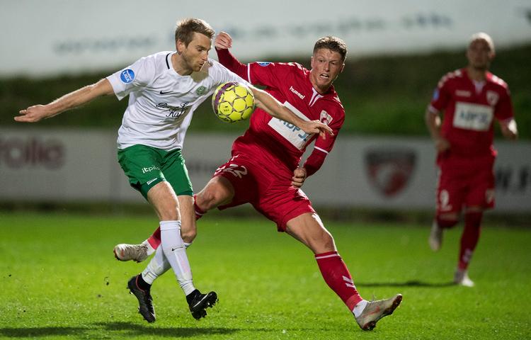 Der var intet at juble over for Viborgs Christian Sivebæk i søndagens kamp mod Lyngby. Claus Fisker/Ritzau Scanpix