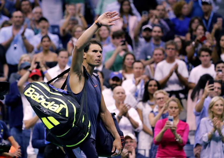 Rafael Nadal har ikke spillet turneringstennis siden han trak sig fra semifinalen i US Open med en skade. Seth Wenig/AP