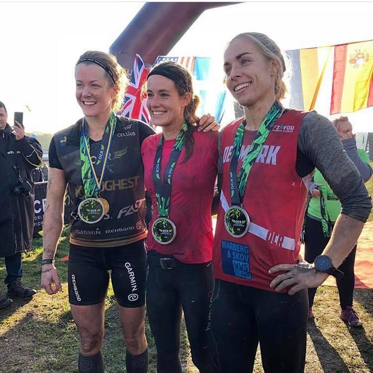 Ida Mathilde Steensgaard (th.) vandt sølv, mens guld og sølv gik til henholdsvis Lindsay Webster og Karin Karlsson (tv.). 