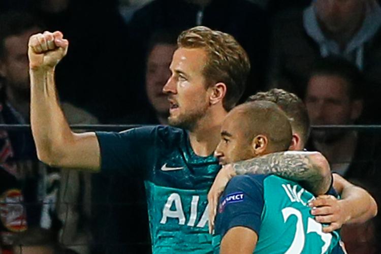Harry Kane scorede et enkelt mål i Eindhoven, men havde chancer til afgørende flere. Peter Dejong/AP