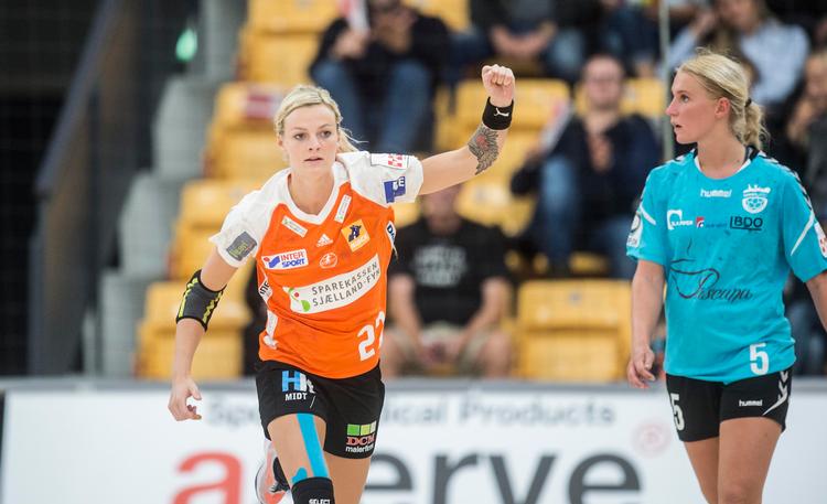 Nadia Offendal fra ligaens tophold Odense skal til sin første store slutrunde. Tim Kildeborg Jensen/POLFOTO