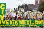 I flere år har Keystone XL-rørledningen været et af de mest betændte miljøspørgsmål i USA. Her er det en demonstration mod projektet i august 2017 i Nebraska. Nati Harnik/AP