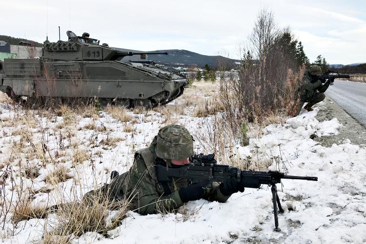 Spanske soldater under den store Trident Juncture feltøvelse, der sluttede denne uge i Norge. Perry MacLeod Jensen