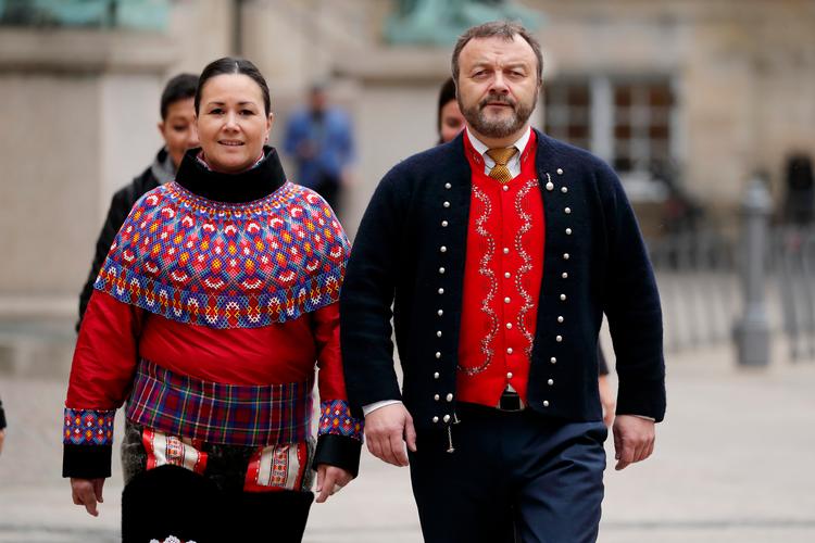 Anja Chemnitz Larsen fra det grønlandske IA-parti og Magni Arge fra Færøernes republikanske parti vil ikke på forhånd pege på en kommende statsminister. Jens Dresling/POLFOTO