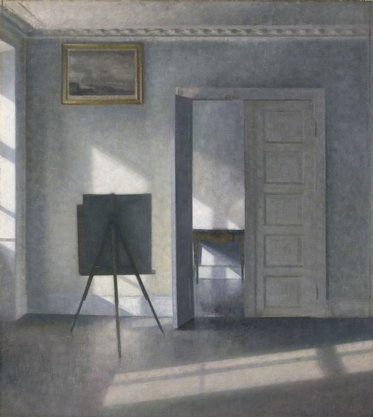 'Interiør med kunstnerens staffeli, Bredgade 25' hedder værket.  Christie's Images Ltd.