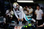 Lewis Hamilton starter for 82, gang i karrieren i poleposition. Nelson Antoine/AP