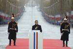 Emmanuel Macron advarer mod den voksende nationalisme. Ludovic Marin/AP