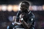 Awer Mabil spillede en hovedrolle i ydmygelsen af Vejle. Jens Nørgaard Larsen/Ritzau Scanpix