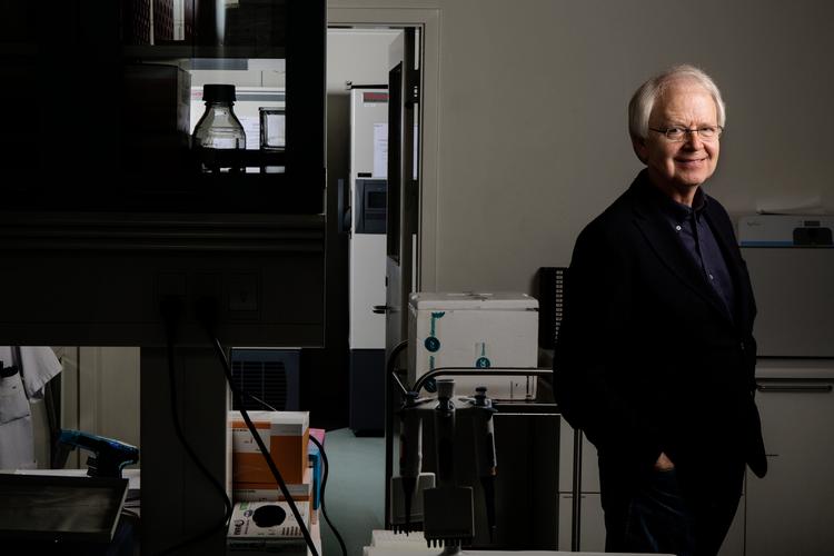 
    Den humane bakterieflora i tyktarmen/afføringen. De milliarder bakterier, vi alle går rundt med, på alle mulige måder påvirker sundhed, sygdom, velbefindende etc. Professor Oluf Borbye Pedersen, KU.
   Foto: Peter Hove Olesen/POLFOTO