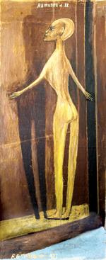 'Ramsses II' er et af de Ovartaci-malerier, der er blevet stjålet i weekenden. Foto: Museum Ovartaci 