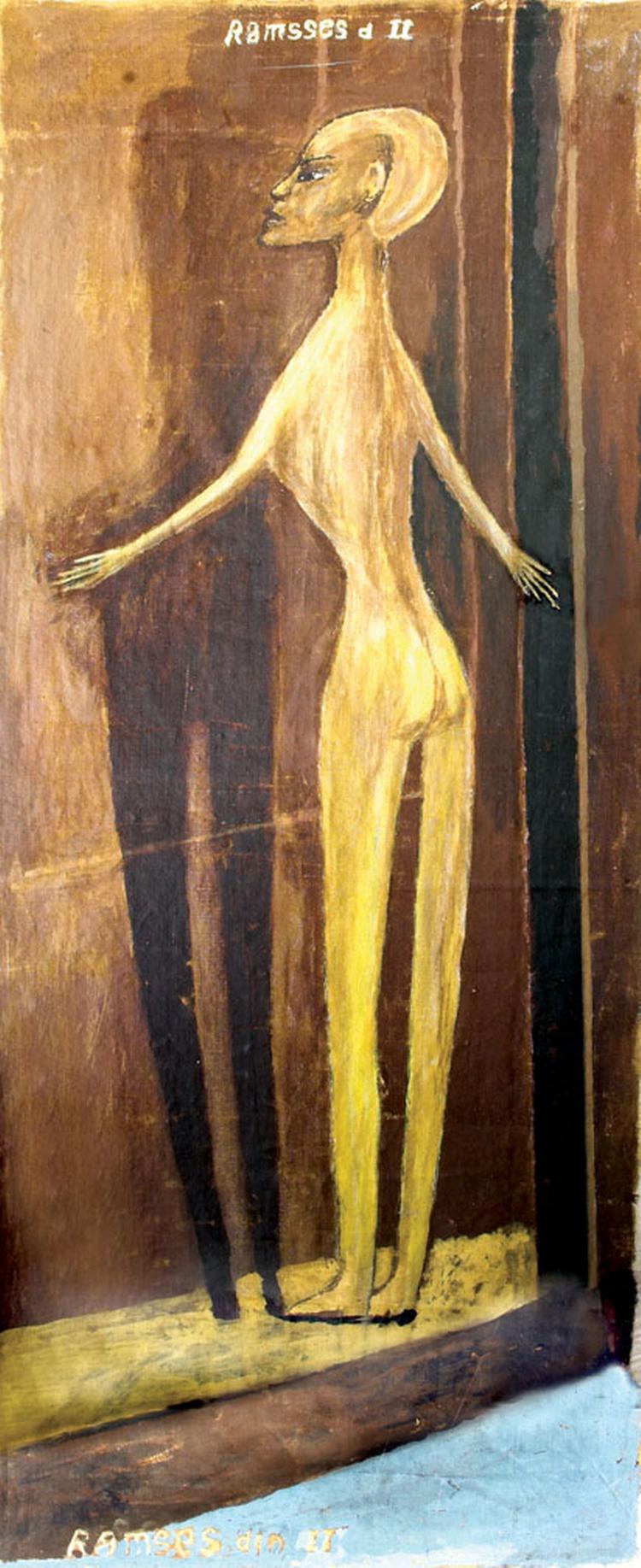 'Ramsses II' er et af de Ovartaci-malerier, der er blevet stjålet i weekenden. Foto: Museum Ovartaci 