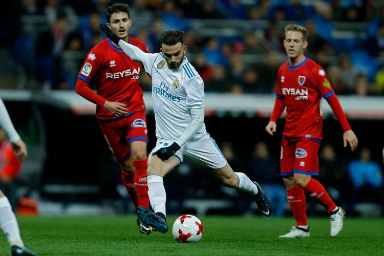 Borja Mayoral debuterede for Real Madrid som 18-årig, men er i denne sæson udlejet til en anden klub i Spanien. Francisco Seco/AP