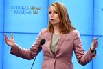 Centerpartiets leder Annie Lööf skal være ny forhandlingsleder i Sverige, oplyser den svenske talman. 10040 Anders Wiklund/tt/Ritzau Scanpix