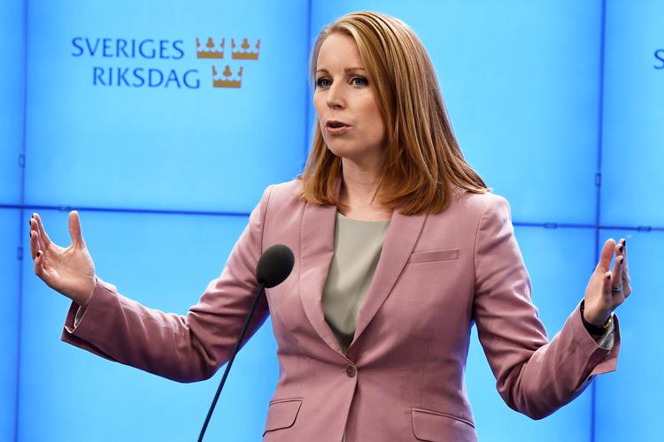Centerpartiets leder Annie Lööf skal være ny forhandlingsleder i Sverige, oplyser den svenske talman. 10040 Anders Wiklund/tt/Ritzau Scanpix