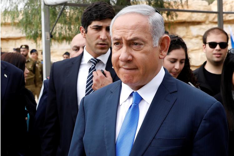 Israels premierminister,  Benjamin Netanyahus regering er kollapset. Ronen Zvulun/Ritzau Scanpix