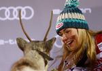 Sine første to rensdyr har Mikaela Shiffrin døbt Rudolph og Sven.  Det tredje skal hedde Mr. Gru inspireret af en animationsfilm, amerikaneren har set. Gabriele Facciotti/AP