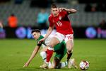 Pierre-Emile Højbjerg viste moden attitude til landsholdsopgaven og var blandt Danmarks bedste mod Irland. Jens Dresling/POLFOTO