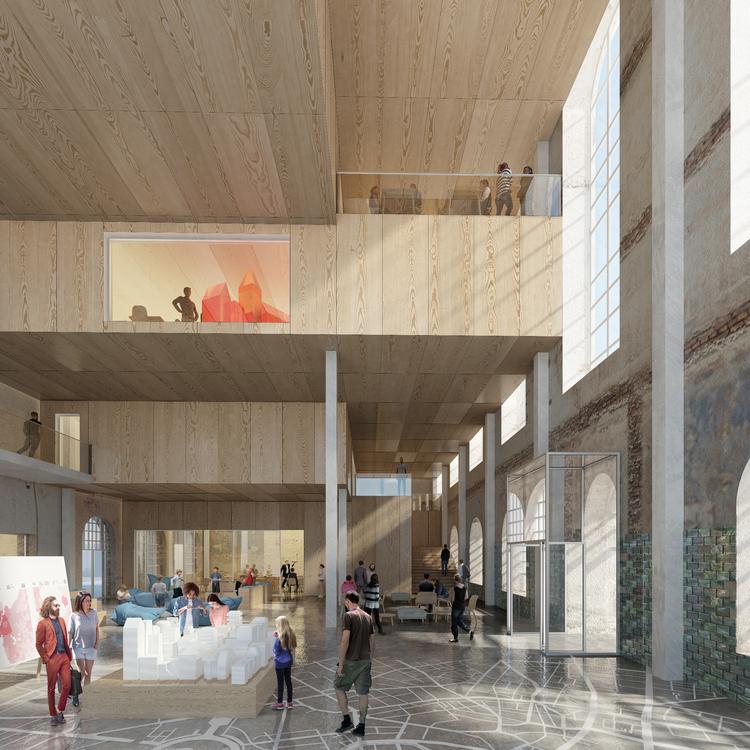 Adept piller det statelige og statiske ud huset og skaber i stedet visuel kontakt mellem etagerne og en fleksibel struktur ikke ulig den, de skaber for den nye arkitektskole i Aarhus. Adept (rendering)