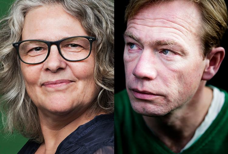 Bodil Marie Stavning Thomsen (tv.) er Forfatterskolens bestyrelsesformand. Jeppe Brixvold (th.) var indtil for nylig skolens rektor. Foto: Pr-foto og Lasse Kofod (arkiv)