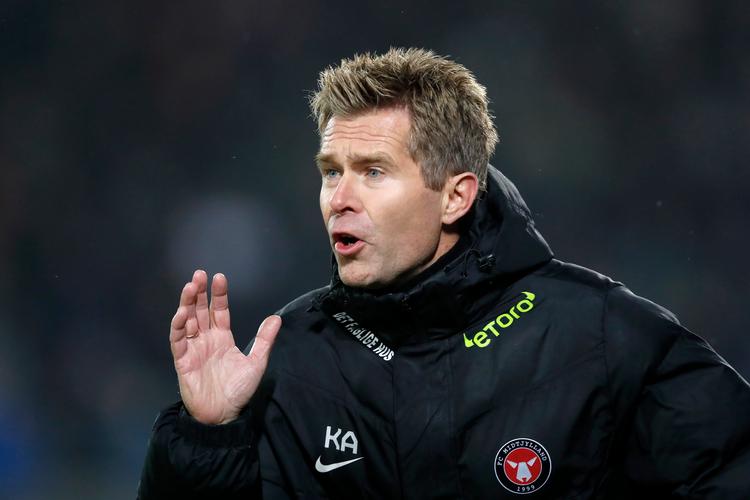 Den nye FCM-cheftræner Kenneth Andersen har fået en fornem start i jobbet, som han overtog efter Jess Thorup. Og han har allerede været med til at besejre FCK én gang Foto: Jens Dresling/POLFOTO