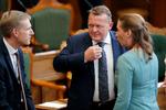Kristian Thulesen Dahls plan a er at genvælge Lars Løkke Rasmussen (V). Men hans tavshed vil gøre Socialdemokraternes Mette Frederiksen (S) til ny statsminister. Foto: Jens Dresling/POLFOTO