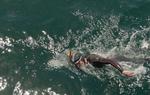 Svømmeturen begyndte 5. juni og tog sit udgangspunkt fra kysten ved Japan.
Endemålet var San Francisco i USA - en distance på i alt 9260 kilometer. Foto: /AP