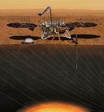 'Insight' er det første rumfartøj, der er landet på Mars siden 2012. Foto: Nasa/Ritzau Scanpix