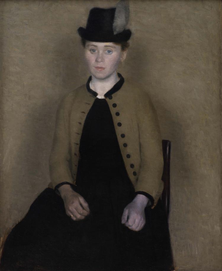 Vilhelm Hammershøi: ’Portræt af Ida Ilsted, senere kunstnerens hustru’, 1890,
Statens Museum for Kunst.
Værket var en stor succes for kunstneren og blev vist på Den Frie Udstilling i 1891, samme år, som Den Frie blev dannet af blandt andre Hammershøi som en reaktion mod censureringerne på Charlottenborgs Forårsudstillinger. 