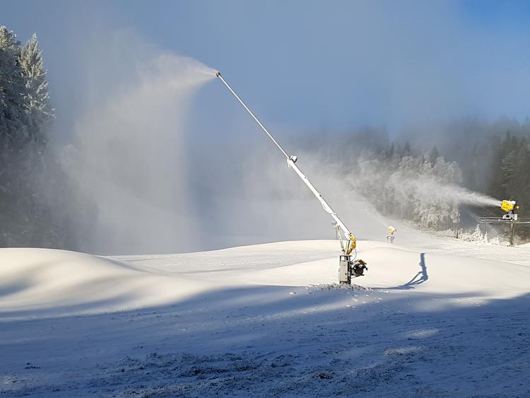 Øjebliksbillede fra Isaberg, der hver skisæson besøges af 50.000 danskere. Foto: Isaberg