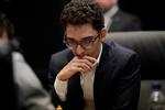 Italiensk-amerikanske Fabiano Caruana udfordrer her til aften norske Magnus Carlsen om titlen som verdensmester i skak. Den 26-årige spiller blev som 14-årig den yngste amerikanskfødte stormester i skak nogensinde.  Foto: Matt Dunham/AP