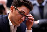 USA's Fabiano Caruana så presset ud flere gange i finalen. 
   Foto: Paul Childs/Ritzau Scanpix