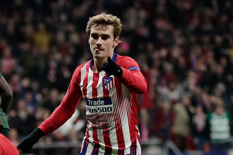 Atlético Madrids franske angriber Antoine Griezmann scorer i mere end hver anden kamp, han spiller i Champions League eller Europa League. 27 gange i 52 kampe har han nu jublet i den stribede trøje.  Foto: Manu Fernandez/AP