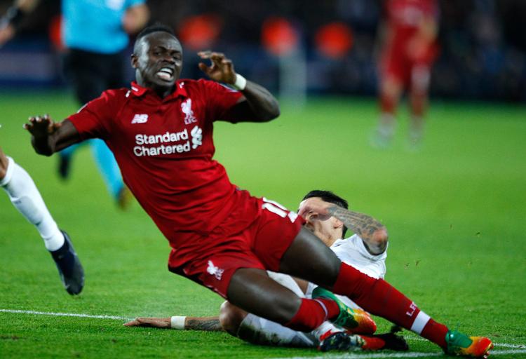  Sadio Mane fik tilkendt det straffespark, som James Milner scorede på.  Foto: Francois Mori/AP