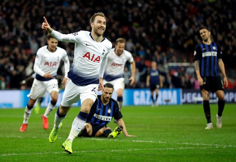 Christian Eriksen kom ind i 70. minut. 10 minutter senere sendte han bolden i kassen.  Foto: Matt Dunham/AP