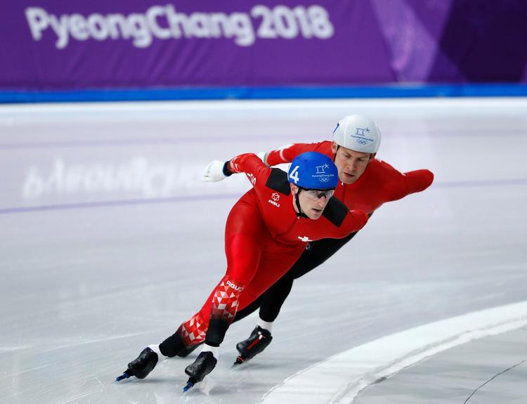 Viktor Hald Thorup (bagest) var i udbrud i den olympiske finale i foråret. Han endte på en imponerende 5. plads.
   Foto: John Locher/AP