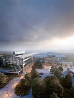 Den 18.000 kvadratmeter store fabriksbygning skal have en række nye etager og rumme værksteder, spisesteder og studieboliger. Rendering By & Havn