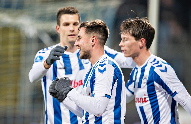 Med to mål mod Vendsyssel har Bashkim Kadrii fordoblet sin sæsontotal.
   Foto: Claus Fisker/Ritzau Scanpix