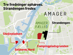 Stejlepladsen er et af de tre fredede områder, som nu bebygges, efter at planerne om at bygge 2500 boliger på Strandengen på Amager Fælled blev droppet. 