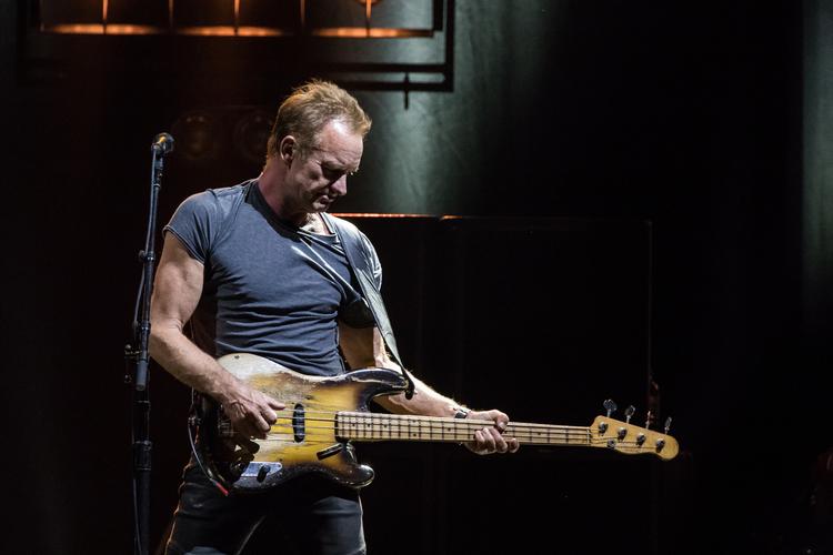 Her ses Sting på scenen i Royal Arena i 2017 Arkivfoto Per Lange
