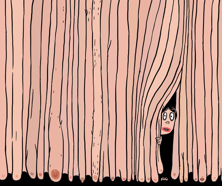 Der har været rigeligt med plads til bryster og anden nøgenhed på det sociale medie Tumblr. Men det er nu slut.  Arkivtegning Philip Ytournel
