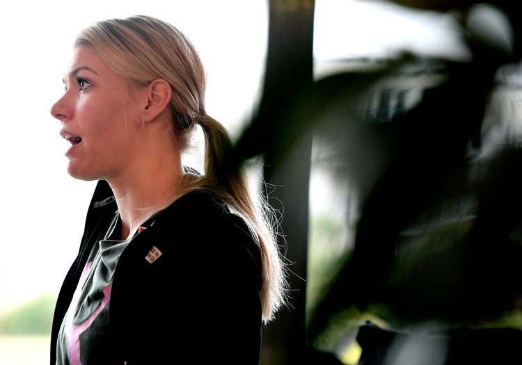 Kathrine Heindahl er klar til at tage kampen op mod de ranske EM-værter. Foto: Lars Poulsen/POLFOTO
